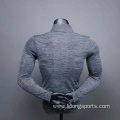 Custom Workout Fitness Bodybuilding half zip Running T-Shirt